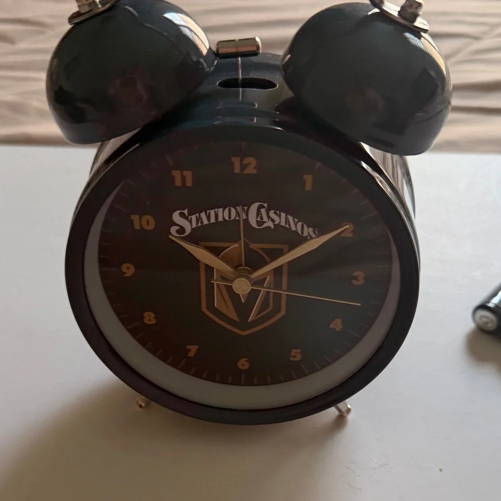 Vegas Golden Knights Black & Gold Alarm Clock